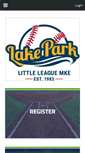 Mobile Screenshot of lakeparklittleleague.com